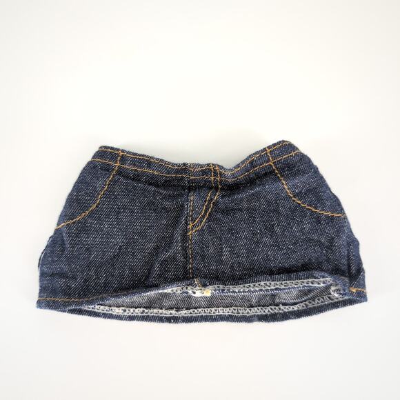 Unbranded Dark Wash Jeans Denim Mini Micro Pull On Skirt for 18" Dolls -GUC - Picture 6 of 9